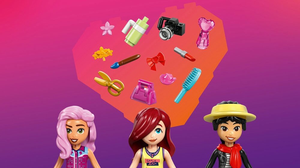 LEGO 42685 Friends Pokaz mody w mieście Heartlake  toaletka, lustra, aparaty fotograficzne 