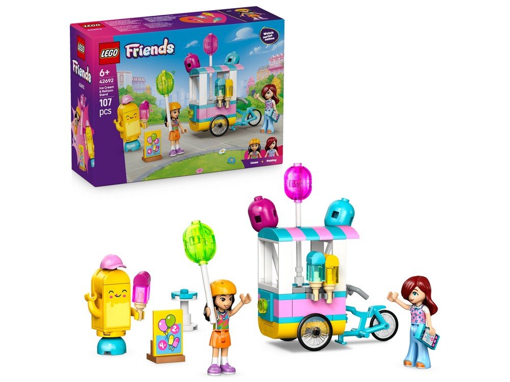 LEGO 42692 Friends Stoisko z lodami i balonami Zestaw 