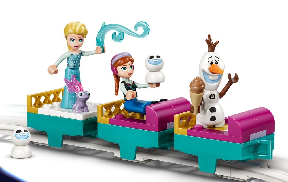LEGO 43281 Disney Princess Lodowy zamek Elzy i Śnieżna przejażdżka siedem figurek LEGO ǀ Disney Kraina lodu 