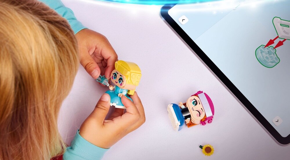 LEGO 43284 Disney Princess Mała Anna i Elza zdolności manualne rozwój dziecka koordynacja umiejętności wyobraźnia 
 