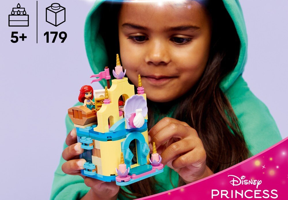 LEGO 43285 Disney Princess Magiczny minipałac Arielki elementy opis konstrukcji wiek
  