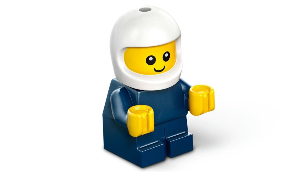 LEGO 60481 City Pojazdy — Ciężarówka policyjna minifigurka małego policjanta 