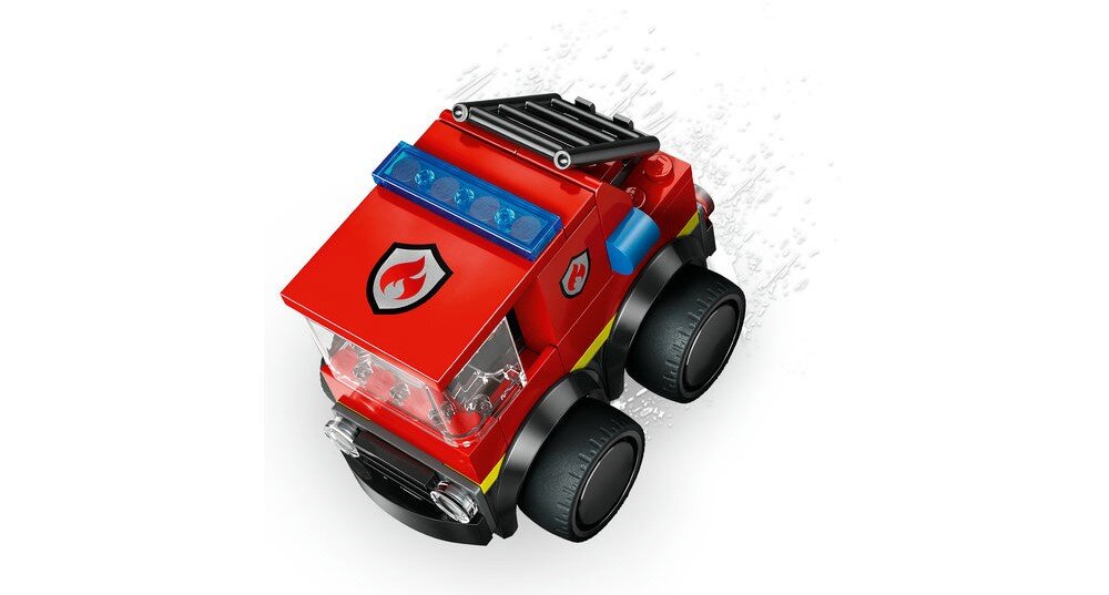 LEGO 60482 City Pojazdy — Wóz strażacki grube gumowe opony i podnoszona drabina strażacka 6 cm wysokości, 8 cm długości i 5 cm szerokości 