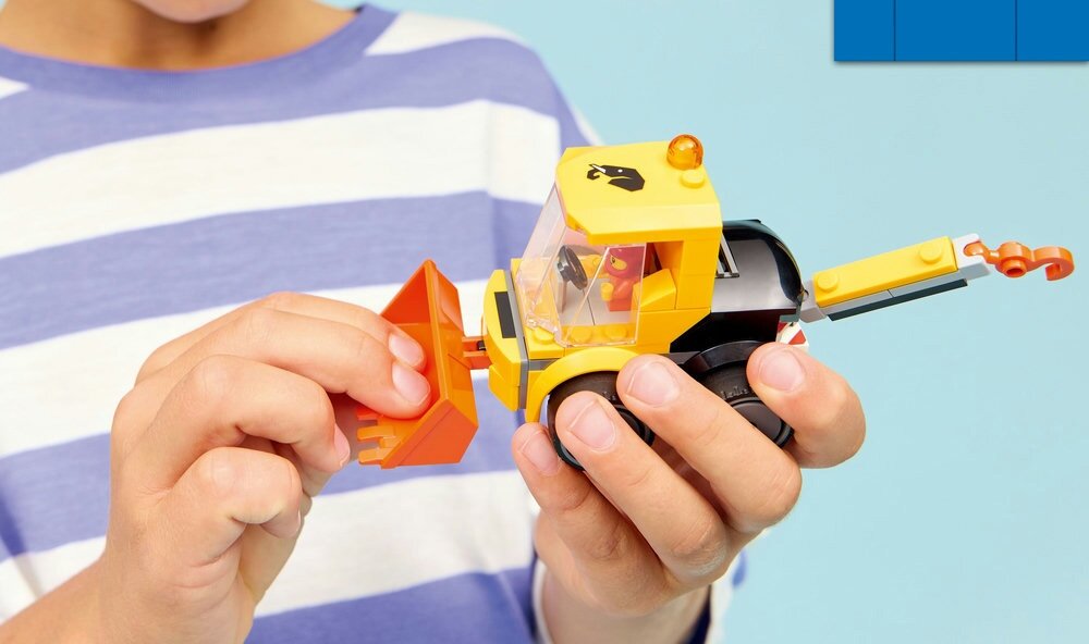 LEGO 60483 City Pojazdy — Ładowarka kołowa 6 cm wysokości, 15 cm długości i 5 cm szerokości 