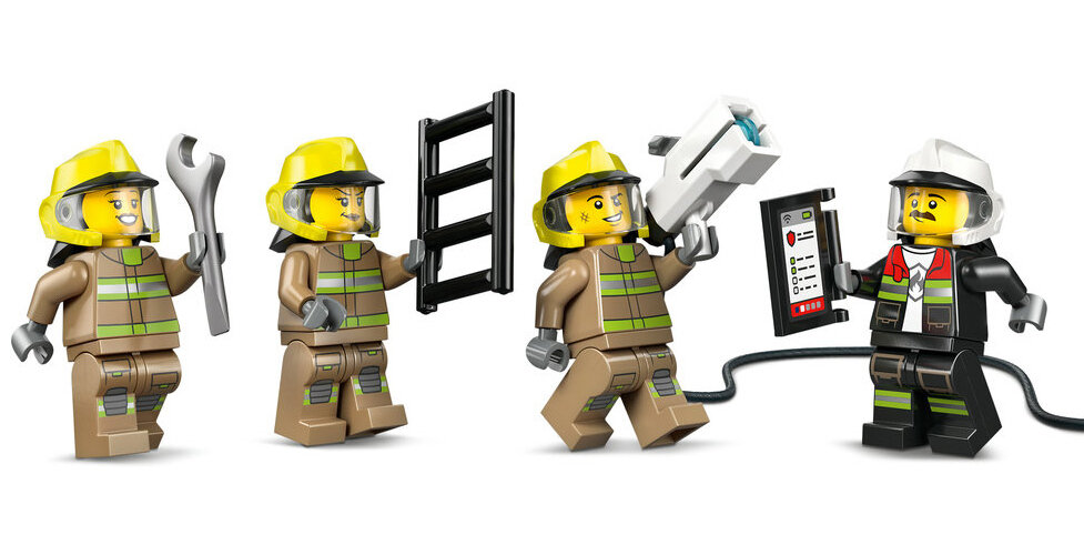 LEGO 60499 City Lotniskowy wóz strażacki hełmy strażackie, klucz i cyfrowa klawiatura 11 cm wysokości, 31 cm długości i 8 cm szerokości 