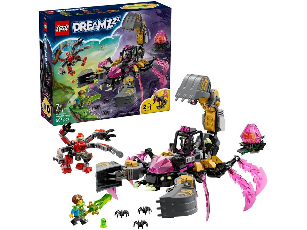 LEGO 71513 DREAMZzz Koszmarna skorpionowa koparka Zestaw 