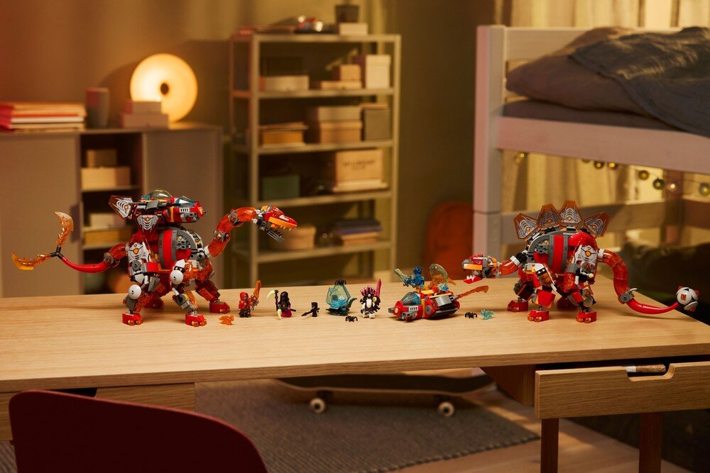 LEGO 71514 DREAMZzz Dinostatek kosmiczny 2 w 1 Brontozaur stegozaur ogromny podwójny ogon  