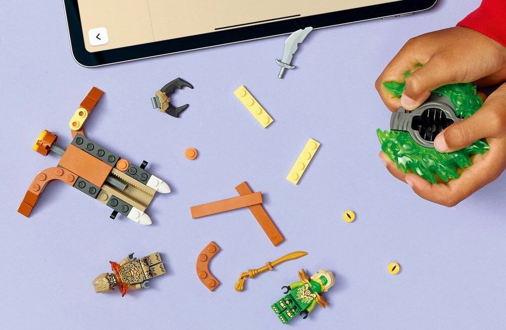 LEGO 71850 NINJAGO Lloyd kontra ziemny potwór na spinnerze zdolności manualne rozwój dziecka koordynacja umiejętności wyobraźnia 
 