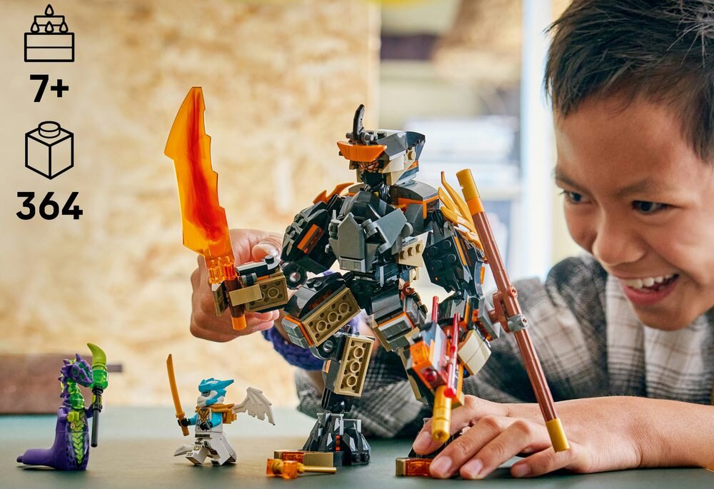  LEGO 71854 NINJAGO Mech specjalny Cole’a i Zane w smoczej zbroi elementy opis konstrukcji wiek
 