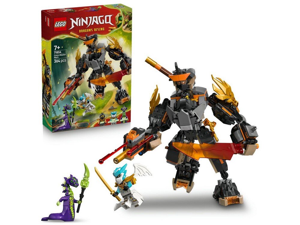  LEGO 71854 NINJAGO Mech specjalny Cole’a i Zane w smoczej zbroi Zestaw 