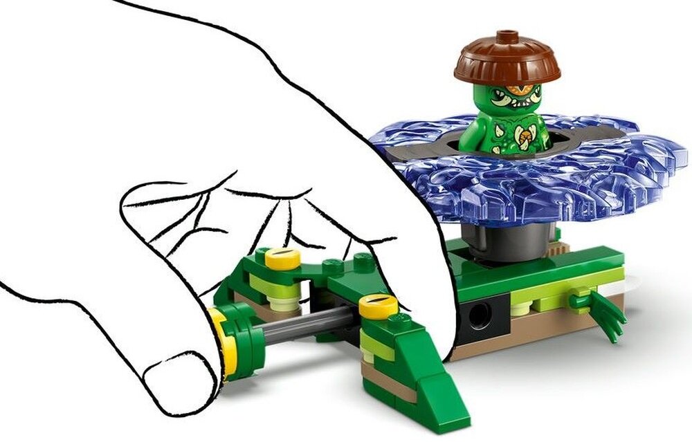 LEGO 71849 NINJAGO Nya kontra zmutowany potwór na spinnerze przycisk wyrzutni  