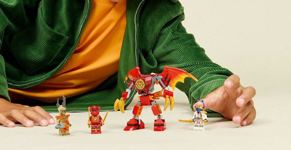 LEGO 71851 NINJAGO Smok-mech Kaia - Zestaw bitewny elementy opis konstrukcji wiek
 