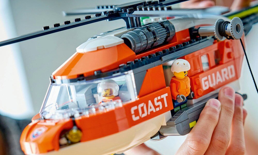 LEGO 60503 City Helikopter straży przybrzeżnej prezent seria kolekcja
  