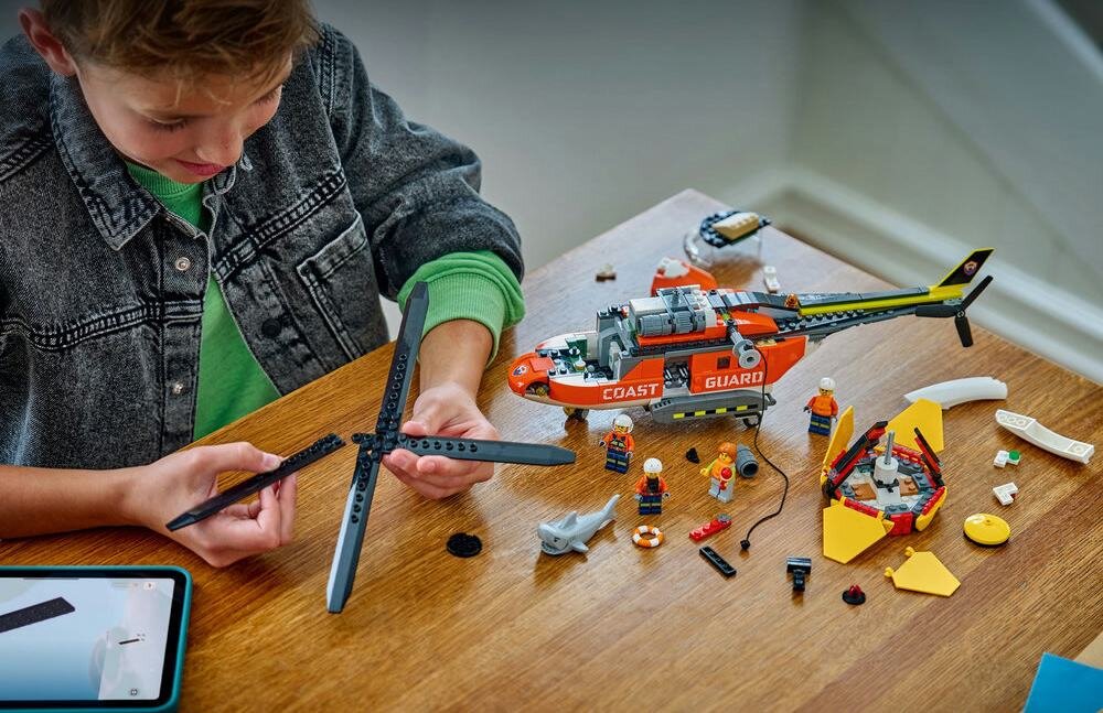 LEGO 60503 City Helikopter straży przybrzeżnej zdolności manualne rozwój dziecka koordynacja umiejętności wyobraźnia 
  