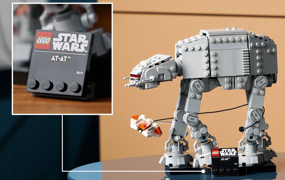 LEGO 75440 Star Wars AT-AT  podstawka z tabliczką ozdoba