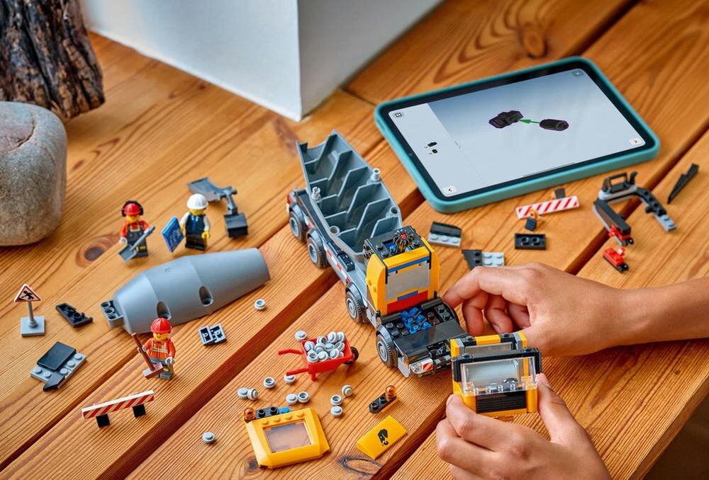 LEGO 60478 City Betoniarka  zdolności manualne rozwój dziecka koordynacja umiejętności wyobraźnia 
