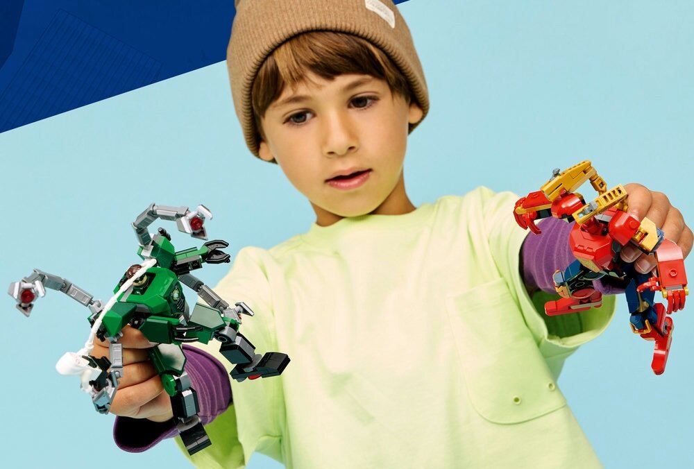 LEGO 76338 Marvel Bitwa mechów: Spider-Man kontra Doc Ock 13 cm wysokości 