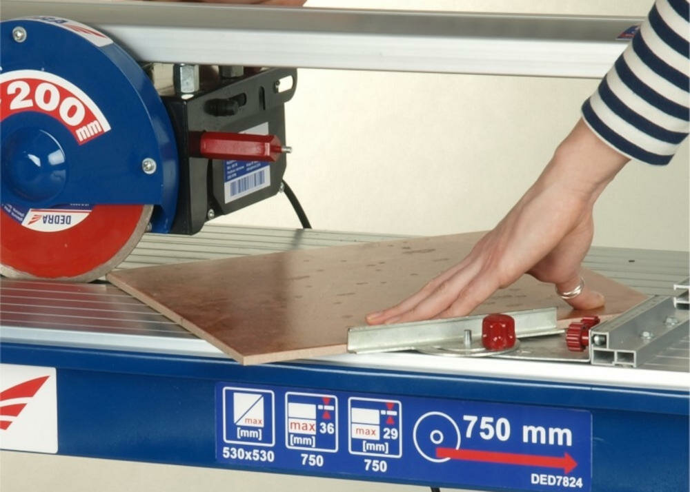 DEDRA-DED7828 maszyna cięcie wzdłużne poprzeczne kąt prowadnica głowica tnąca duże płytki stabilna konstrukcja łożyska