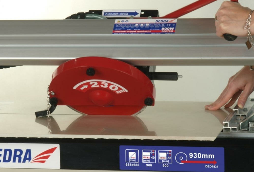 DEDRA-DED7831 przecinarka głowica tnąca cięcie płytki okładzinowe ścienne podłogowe kamień cegła klinkierowa