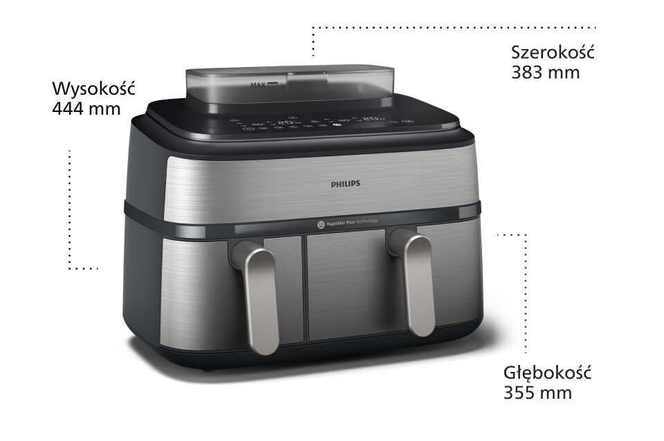Philips Dual Basket seria 5000 z Technologią AirSteam NA555/00 Philips Dual Basket seria 5000 z Technologią AirSteam NA555/00