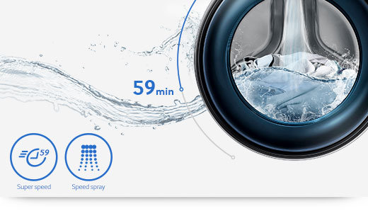 Pralka Samsung - Speed Sprey - pranie w 59 minut
