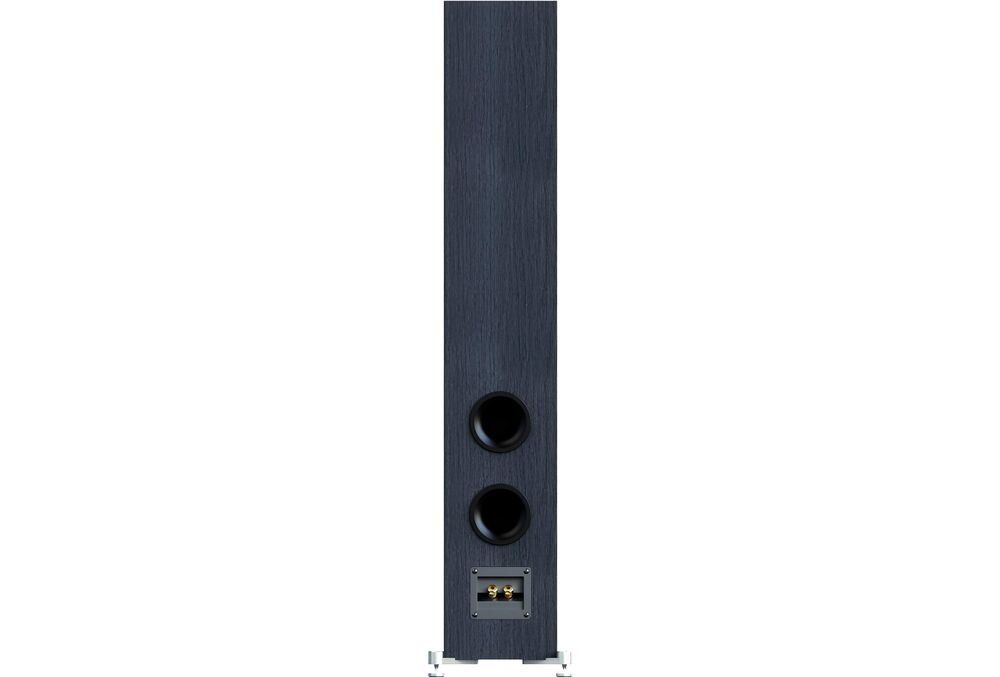 ELAC Debut 3.0 F5.3 kolumna głośnikowa wymiary 103 cm 17.2 cm 24.6 cm stabilna konstrukcja, kolumna od tyłu na białym tle