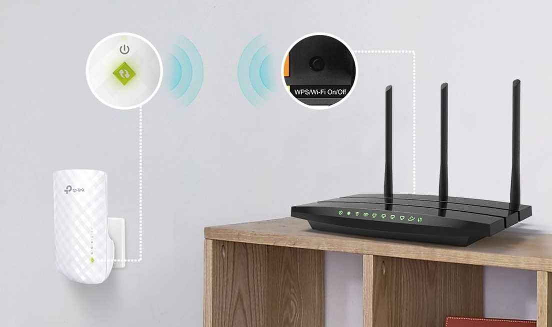 Wzmacniacz sieci TP-LINK TL-RE200 - WPS