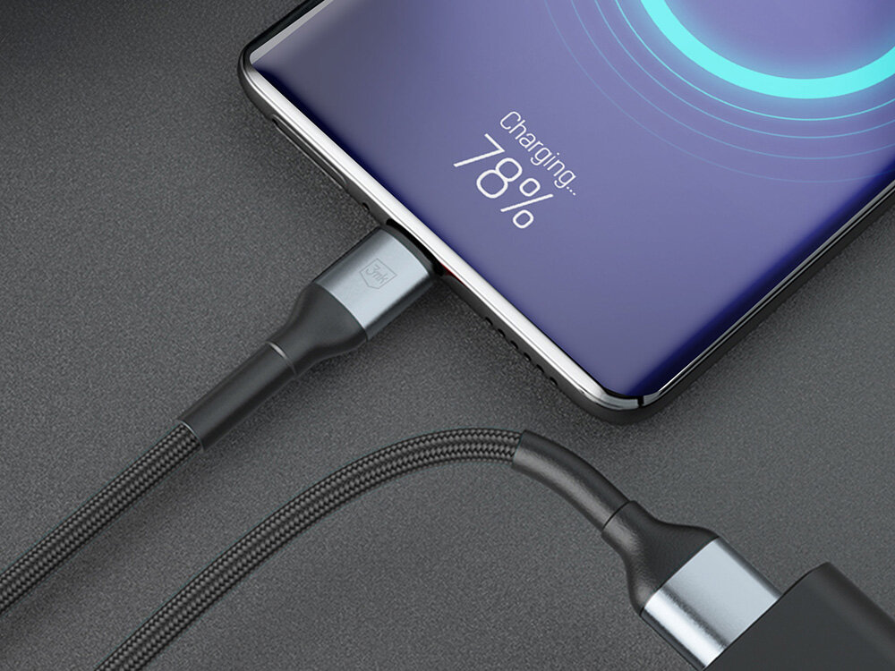 Kabel USB - USB-C 3MK Hyper Cable N-Series 18W 1 m Czarny stabilne i bezpieczne źródło zasilania, wygoda i funkcjonalność, bezproblemowe ładowanie