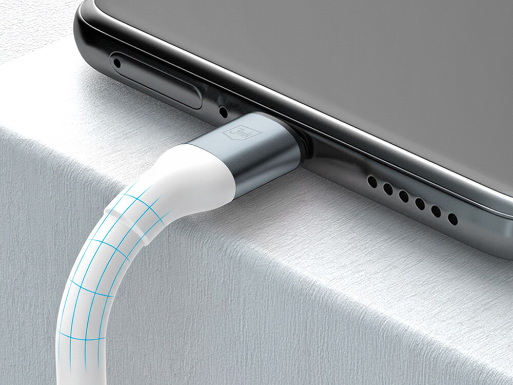 Kabel USB - USB-C 3MK Hyper Cable N-Series 18W 1 m Biały kv początek opisu