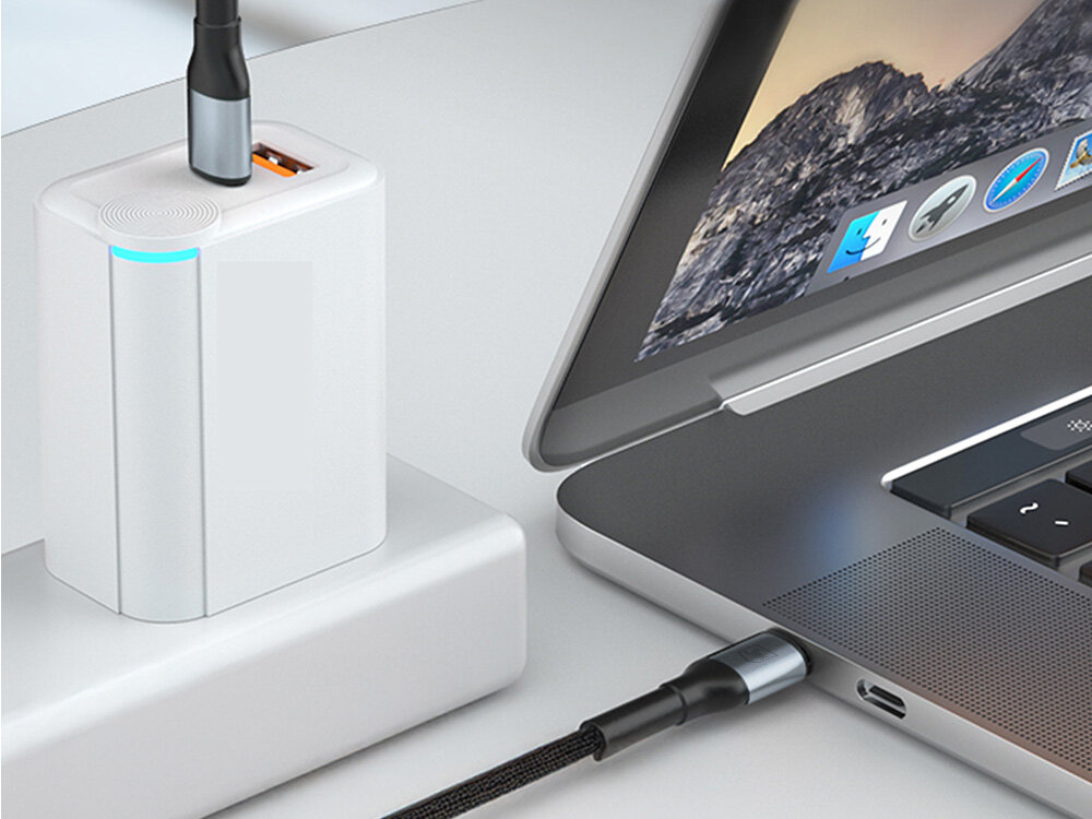 Kabel USB-C - USB-C 3MK Hyper Cable N-Series 100W 2 m Czarny uniwersalny kabel, optymalne parametry zasilania, technologia Power Delivery