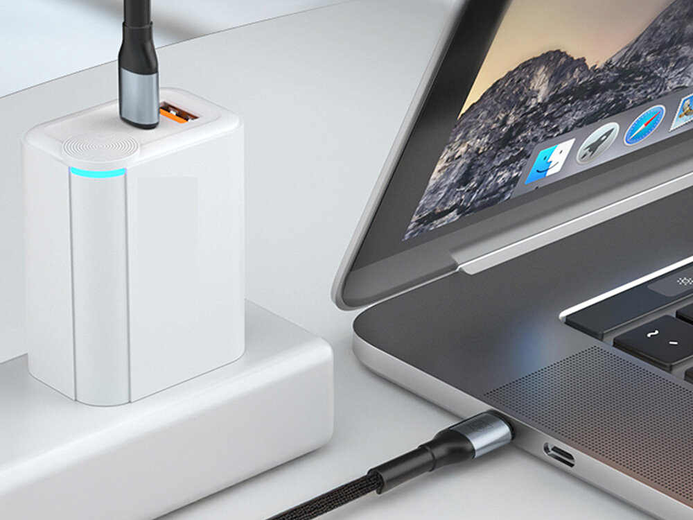 Kabel USB-C - USB-C 3MK Hyper Cable N-Series 100W 1 m Czarny kv początek opisu