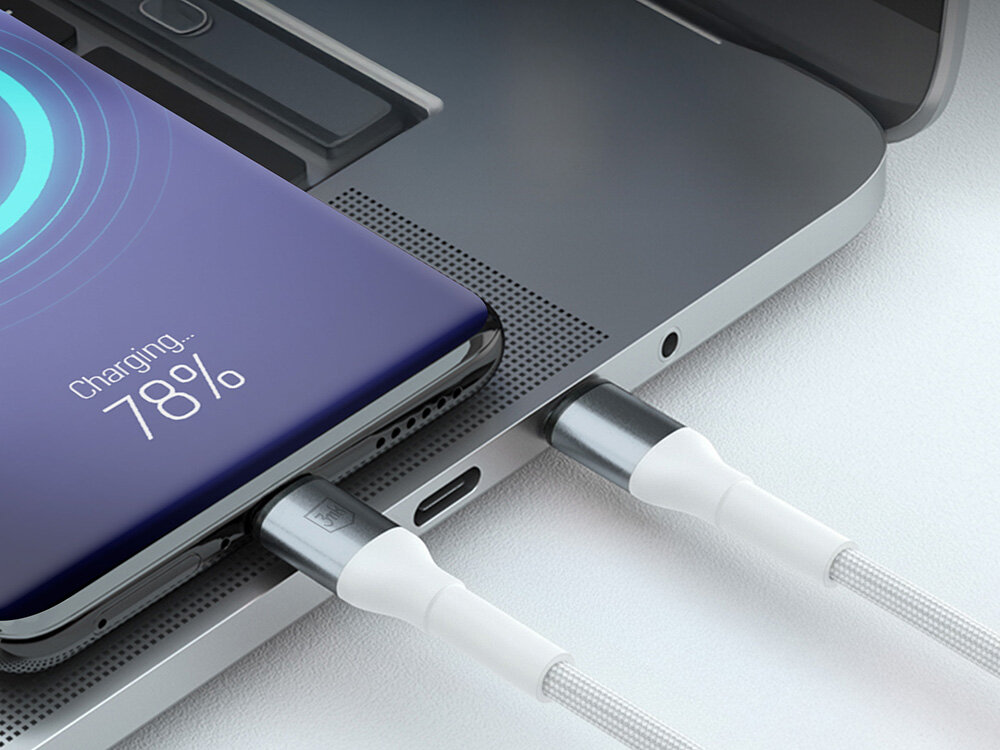 Kabel USB - Lightning 3MK Hyper Cable N-Series 12W 2 m Biały kv początek opisu