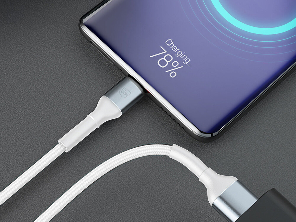 Kabel USB - Lightning 3MK Hyper Cable N-Series 12W 2 m Biały stabilne i bezpieczne źródło zasilania, wygoda i funkcjonalność, bezproblemowe ładowanie