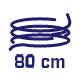 Długość przewodu sieciowego 80 cm