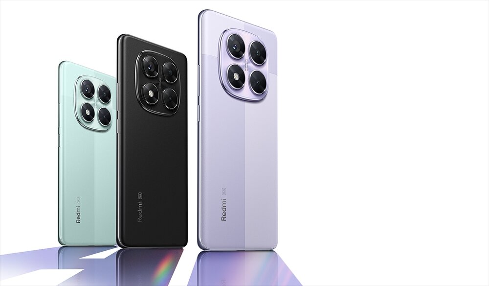 Smartfon XIAOMI Redmi Note 14 Pro 5G design 3 smartfony w różnych kolorach