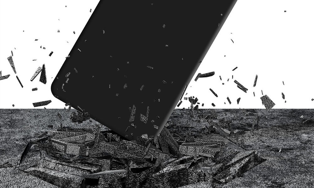 3MK Matt Case Pro rygorystycznym testom upadku standardami certyfikacji Military Grade - smartfon podczas upadku