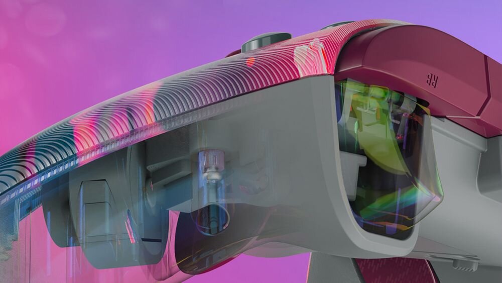 Kontroler TURTLE BEACH Xbox Rematch Advanced Kyoto Bloom TBC-2404-45 zbliżenie na górną krawędź kontrolera, prezentujące soczewkowe wykończenie obudowy nad przyciskami RB i LB spusty hallotronowe programowalne przyciski silniki w uchwytach triggery realizm rozgrywki