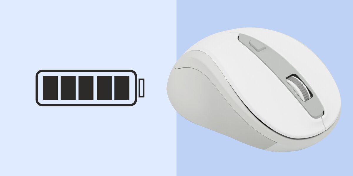 Wygoda w podróży i w pracy Zielona bezprzewodowa mysz z ikoną długiej żywotności baterii.