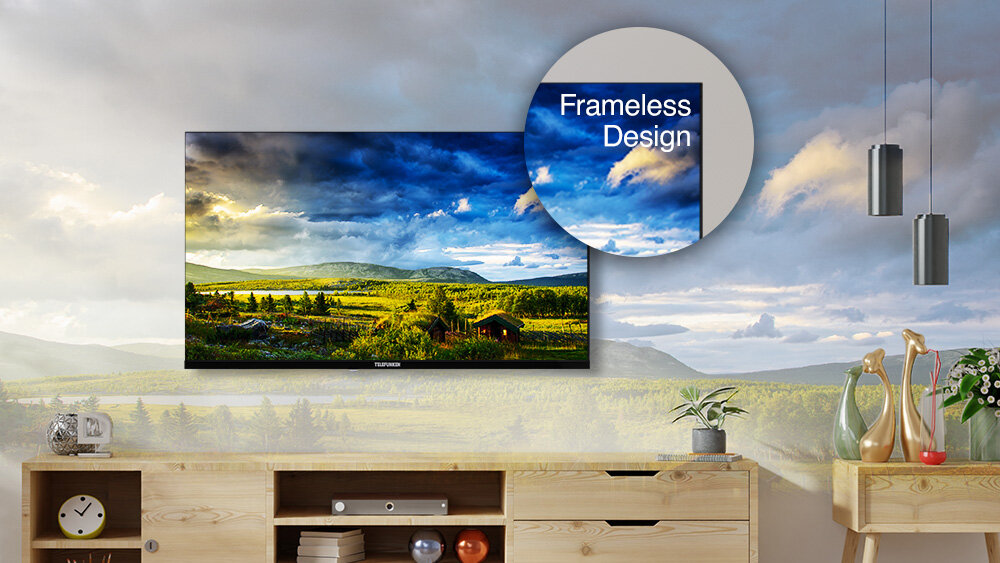 Telewizor TELEFUNKEN TFL-24APH1000 - Stylowy design, kadr na ramkę telewizora