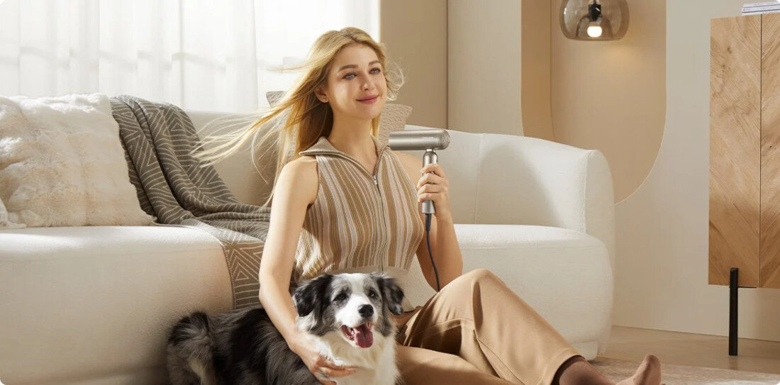 Suszarka DREAME Pocket Pro Złoty 1300 W Ciche użytkowanie Sześciowarstwowa konstrukcja bezszczotkowy silnik poziom hałasu