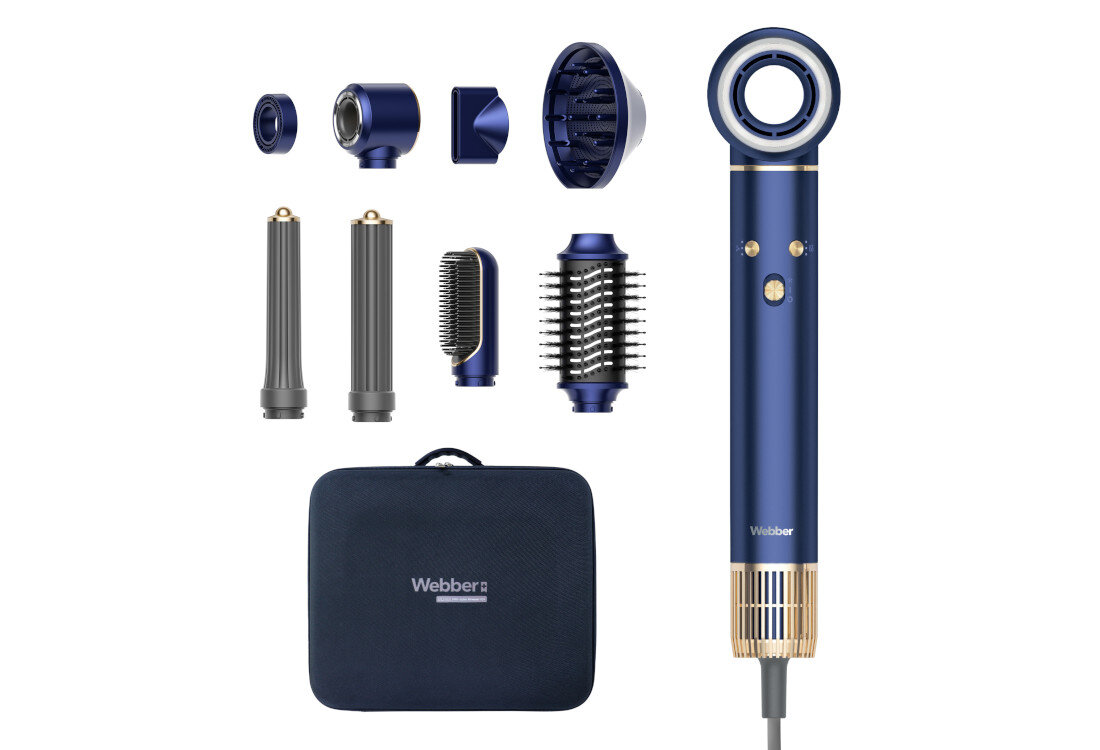 Suszarka WEBBER HD4 Pro Ultra 1300 W  Komfort i ergonomia Lekka konstrukcja Magnetyczne końcówki szybka wymianę akcesoriów  łatwo dopasowujes fryzura