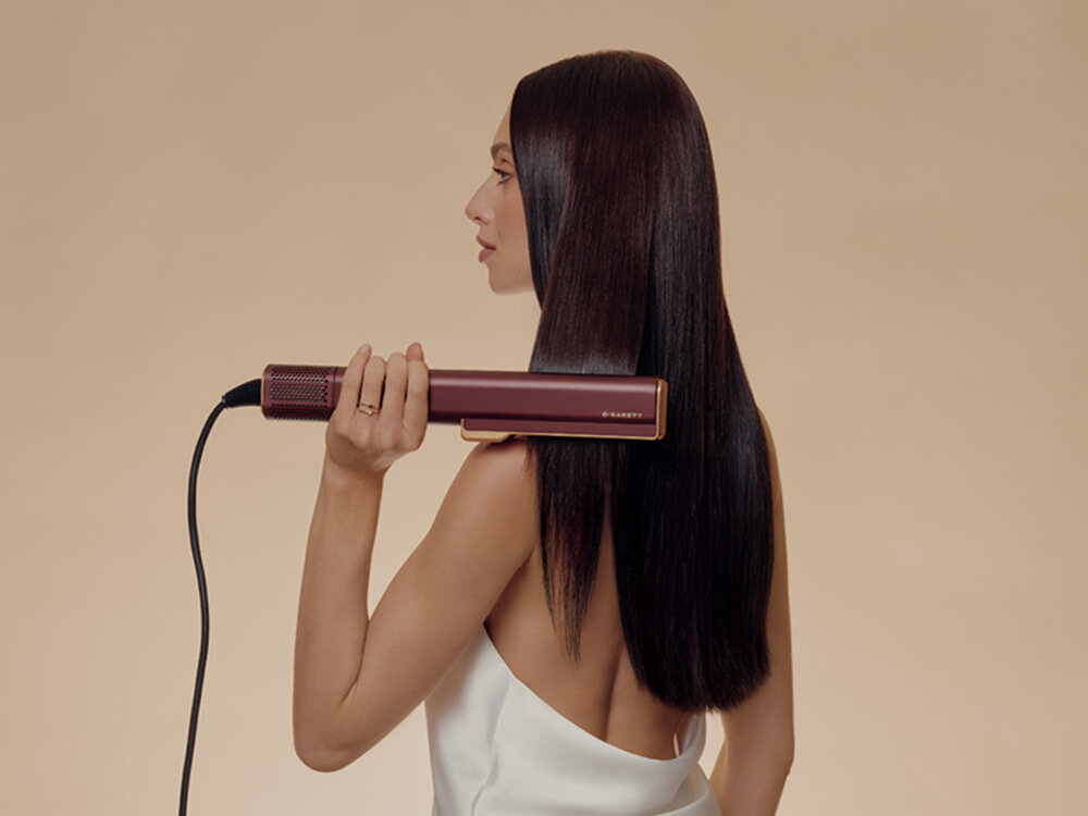 Aeroprostownica GARETT BEAUTY AeroGlow Brązowy 150 stopni dopasowana d potrzeb włosów, regulacja temperatury i nawiewu, troska o kondycję włosów