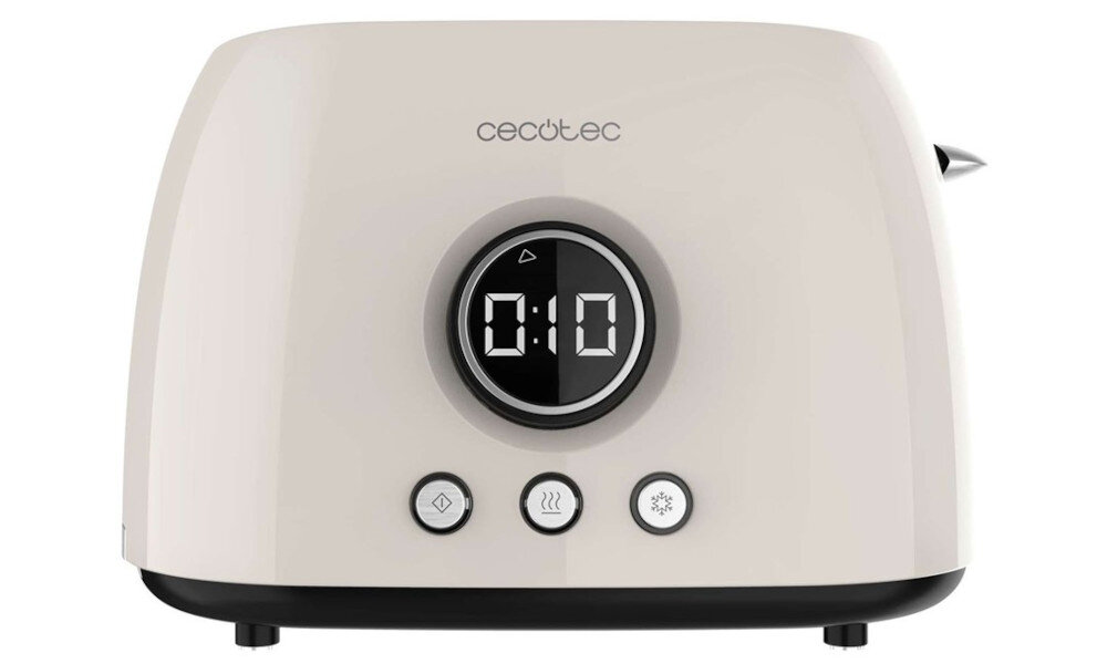 Toster CECOTEC ClassicToast 8000 Double Beżowy Przydatne funkcje pracy Funkcje podgrzewania, rozmrażania i natychmiastowego anulowania Opcja przerwania pracy kontrola posiłek