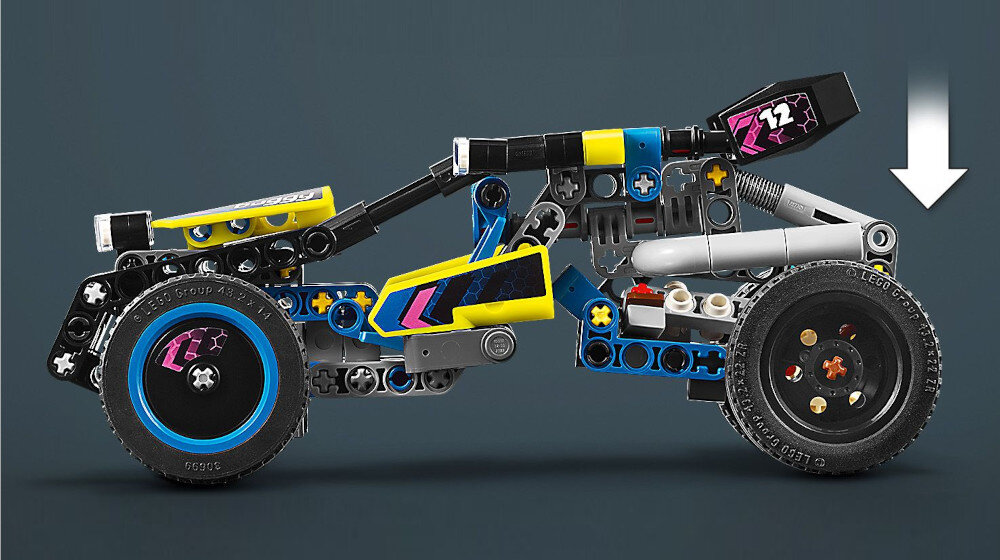 KLOCKI LEGO TECHNIC WYŚCIGOWY ŁAZIK TERENOWY 42164 zawieszenie wyścigi przygody pobudzanie wyobraźni rozwój