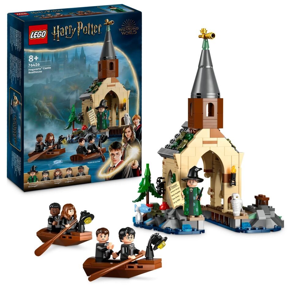 LEGO 76426 Harry Potter Dom na wodzie przy Hogwarcie klocki elementy zabawa łączenie figurki akcesoria figurka zestaw