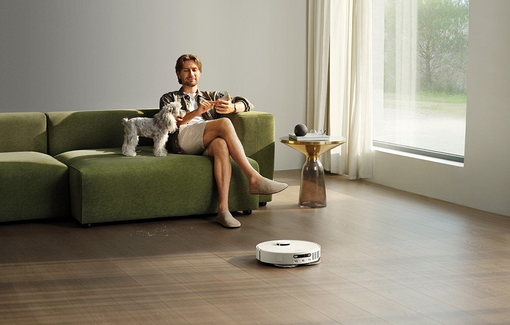 Robot sprzątający DREAME L10s Ultra Gen 3 Biały Zapomnij o splątanych włosach Główna szczotka TriCut 2.0 Trzy ostre krawędzie płynnie i bez przestojów