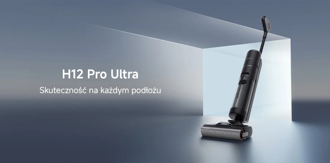 Odkurzacz mopujący DREAME H12 Pro Ultra aktywne mycie, separacja wody Wygodne i skuteczne sprzątanie zdjęcie lifestyle prezentacja odkurzacza