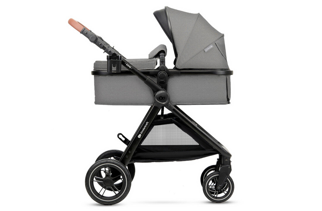 Wózek wielofunkcyjny KINDERKRAFT Esme Pro 3w1 Szary Komfort na co dzień wygląd prezentacja design wizualizacja