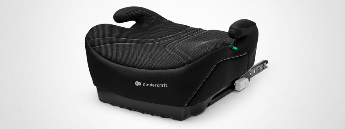 Podstawka samochodowa KINDERKRAFT I-Boost 2 Pro Czarny Bezpieczne podróże dziecka wygląd prezentacja wizualizacja design