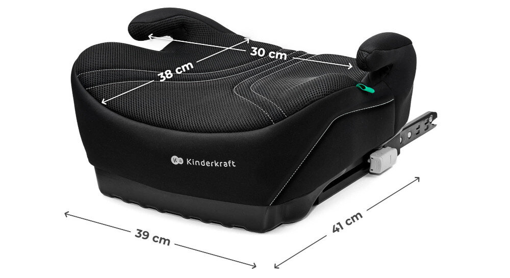 Podstawka samochodowa KINDERKRAFT I-Boost 2 Pro Czarny Lekka forma waga ułatwienie wymiary wygoda
